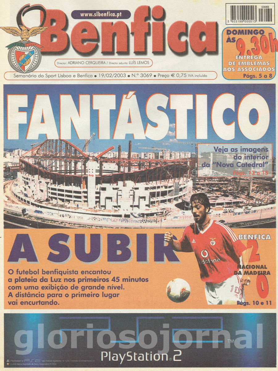 jornal o benfica 3069 2003-02-19